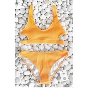 NWT Cupshe Yellow Bikini Swim